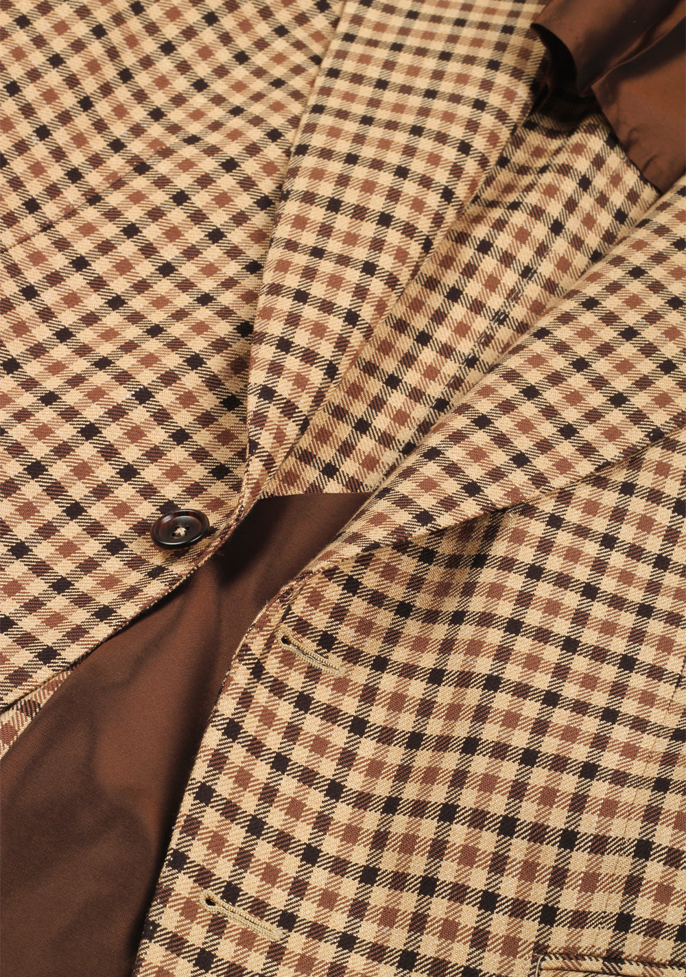 TOM FORD Shelton Checked Brown Sport Coat Size 52 / 42R U.S.