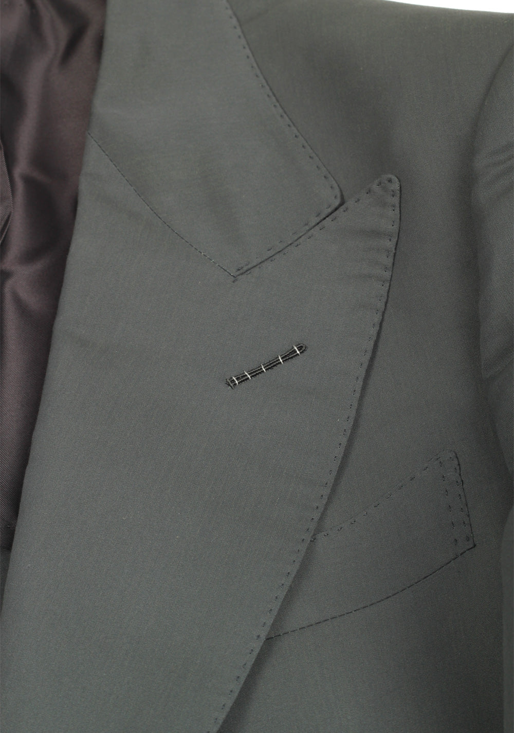 TOM FORD Atticus Green Cotton Silk Suit