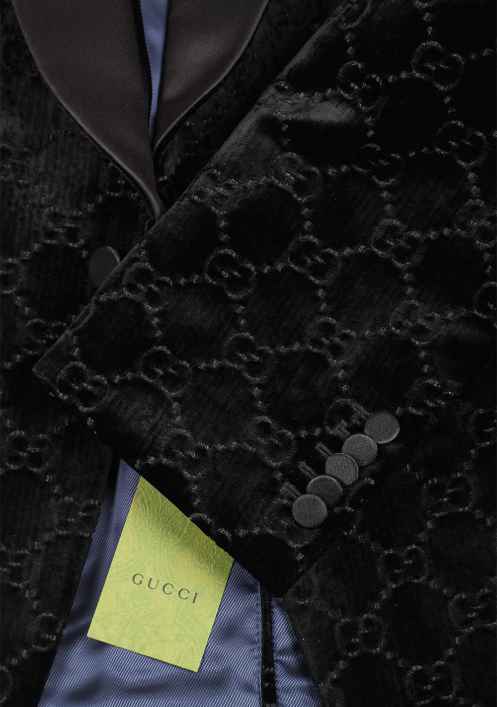 Gucci Velvet Monogram Tuxedo Cocktail Dinner Jacket Size 54 / 44R U.S.