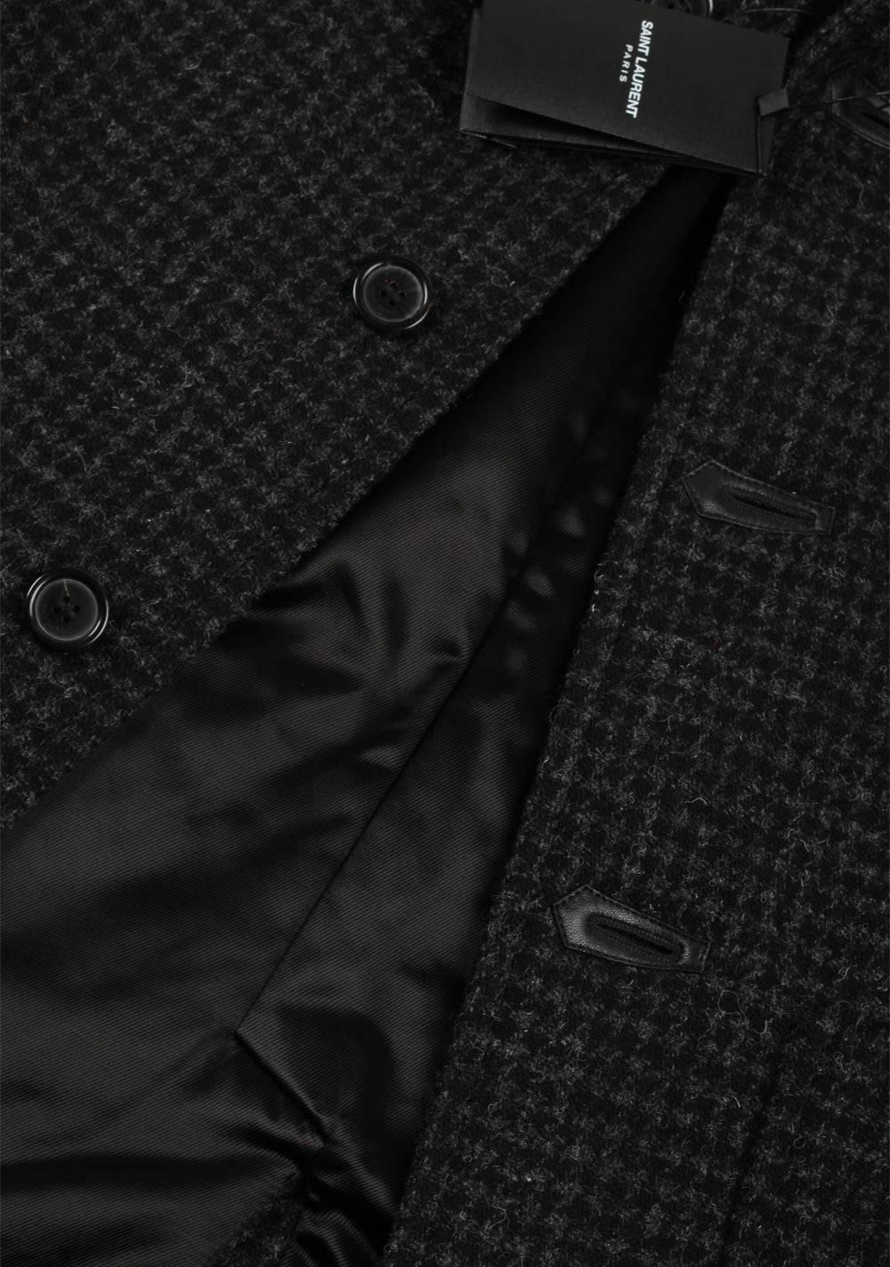 Saint Laurent Paris Gray Shearling Over Coat Size 48 / 38R U.S.