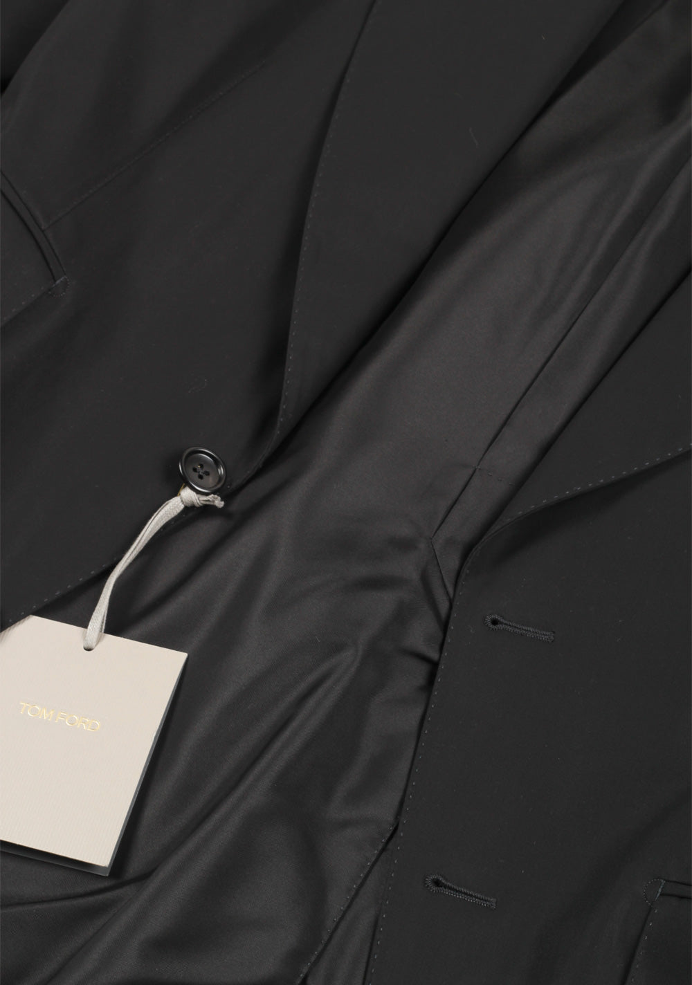 TOM FORD Atticus Black Sport Coat Size 46 / 36R U.S. In Cotton