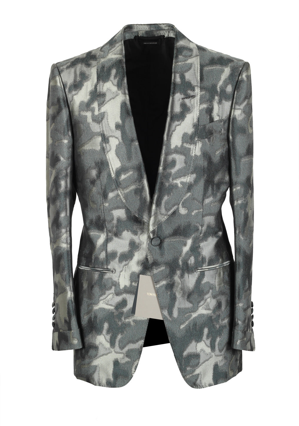 TOM FORD Atticus Gray Tuxedo Dinner Jacket Size 46 / 36R U.S.