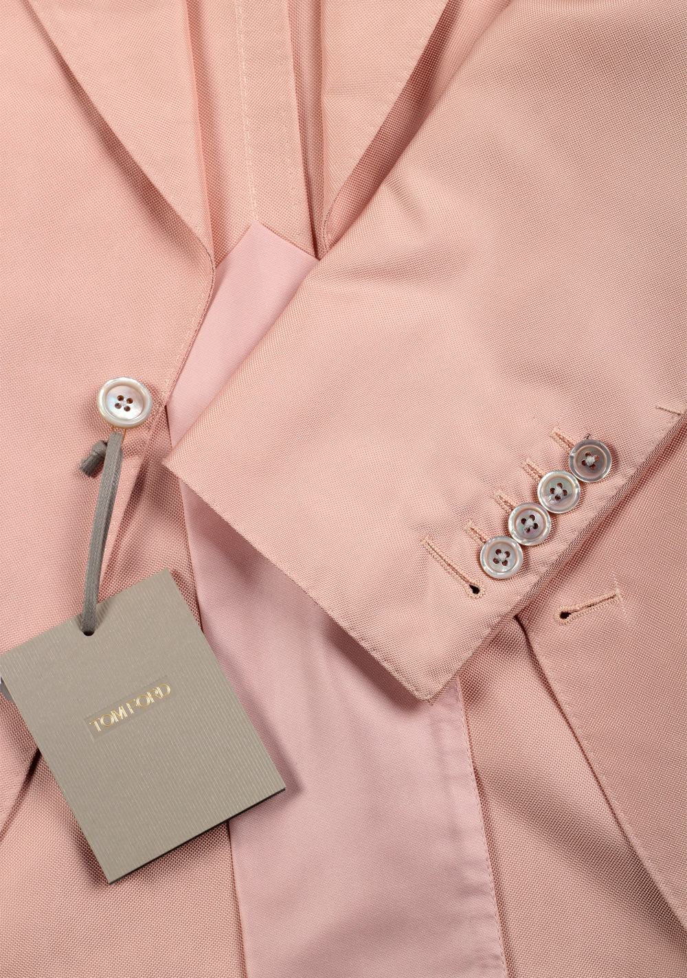 TOM FORD Atticus Pink Suit Size 46 / 36R U.S. In Silk