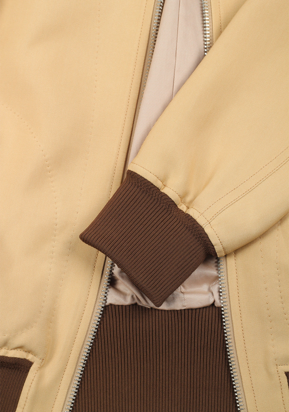 TOM FORD Beige Bomber Jacket Size 50 / 40R U.S.