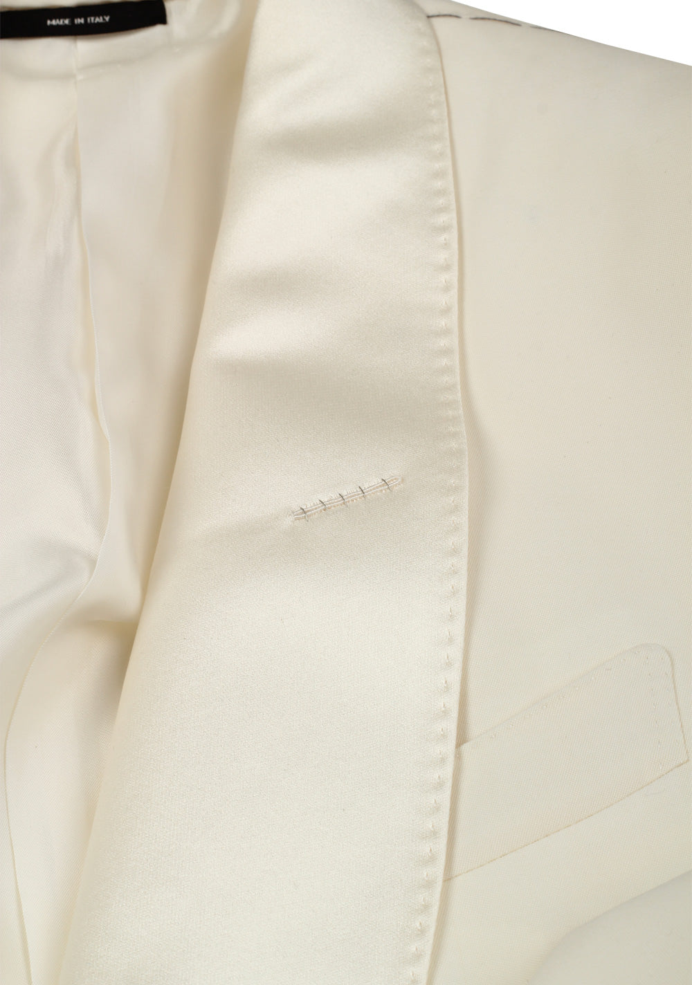 TOM FORD Shelton Ivory Sport Coat Tuxedo Dinner Jacket Size 56 / 46R U.S.