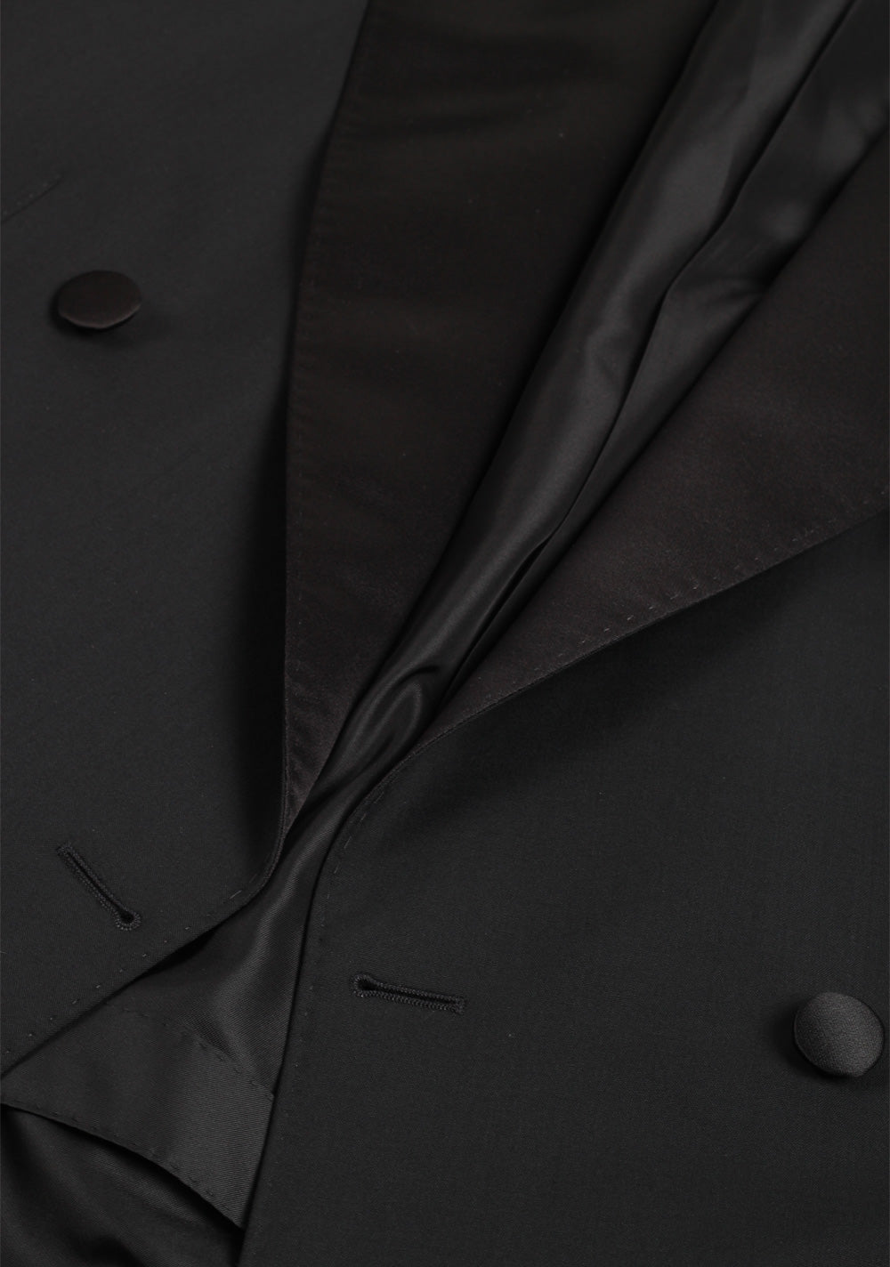 TOM FORD Shelton Double Breasted Black Tuxedo Suit Size 48 / 38R U.S.