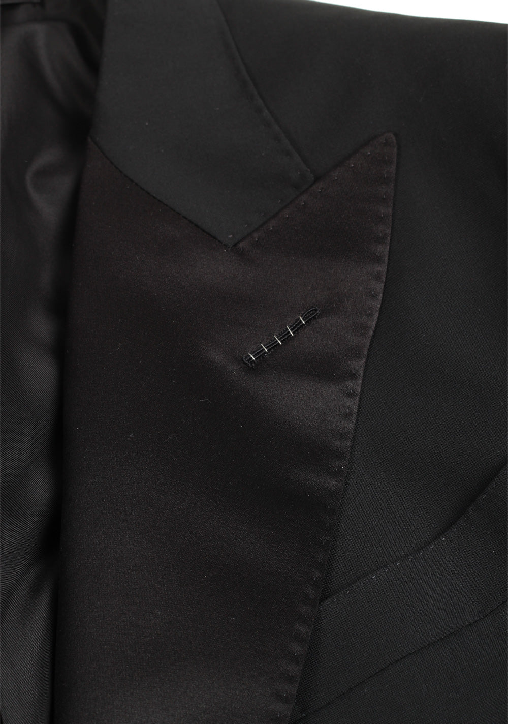 TOM FORD Shelton Double Breasted Black Tuxedo Suit Size 48 / 38R U.S.