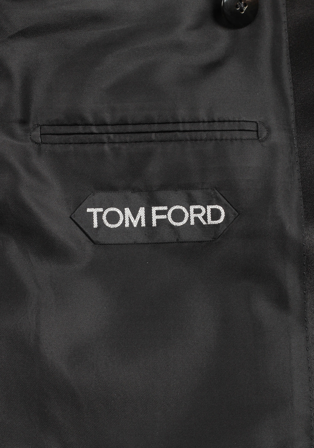 TOM FORD Shelton Double Breasted Black Tuxedo Suit Size 48 / 38R U.S.