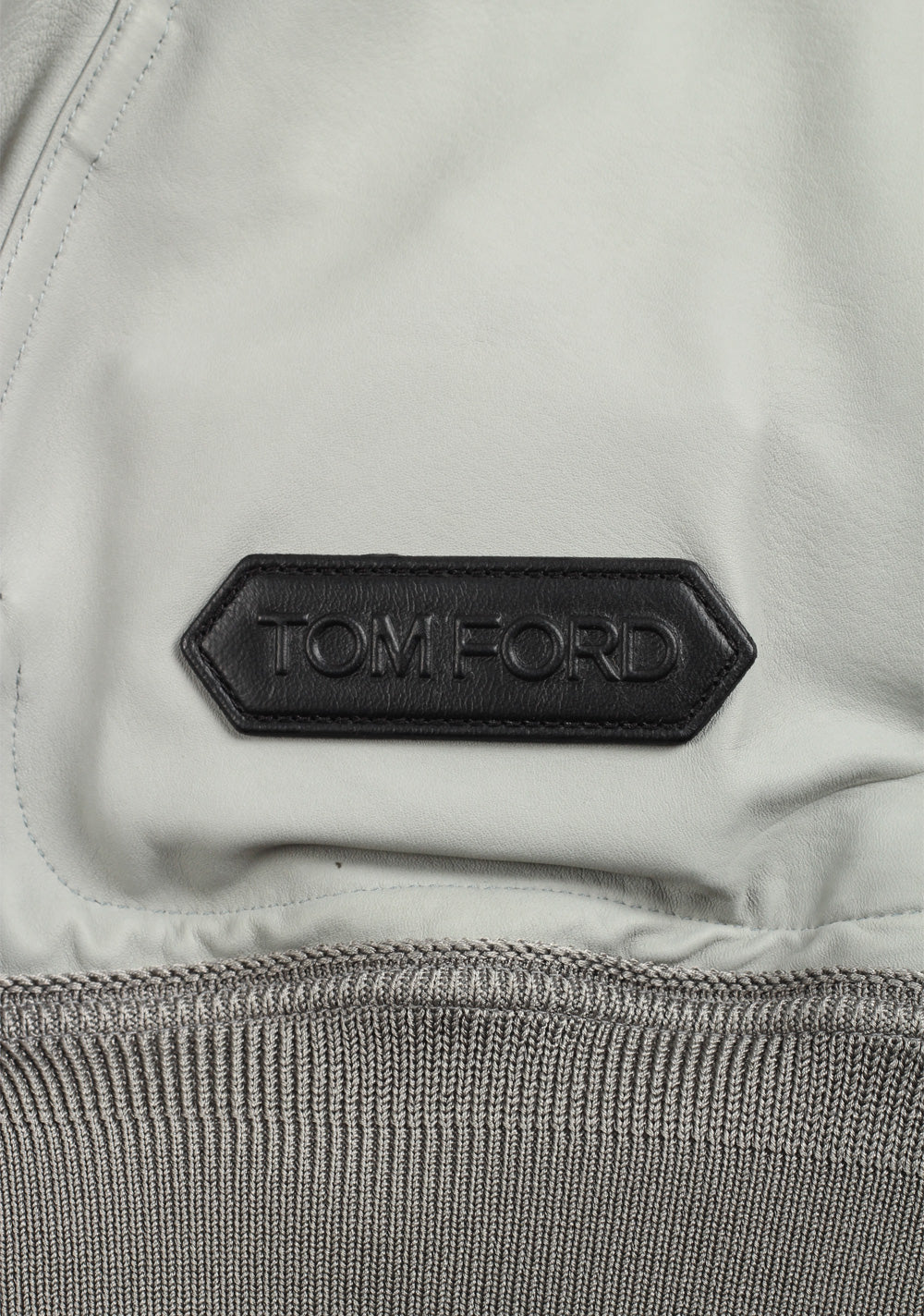 TOM FORD Gray Lamb Suede Bomber Jacket Size 50 / 40R U.S.