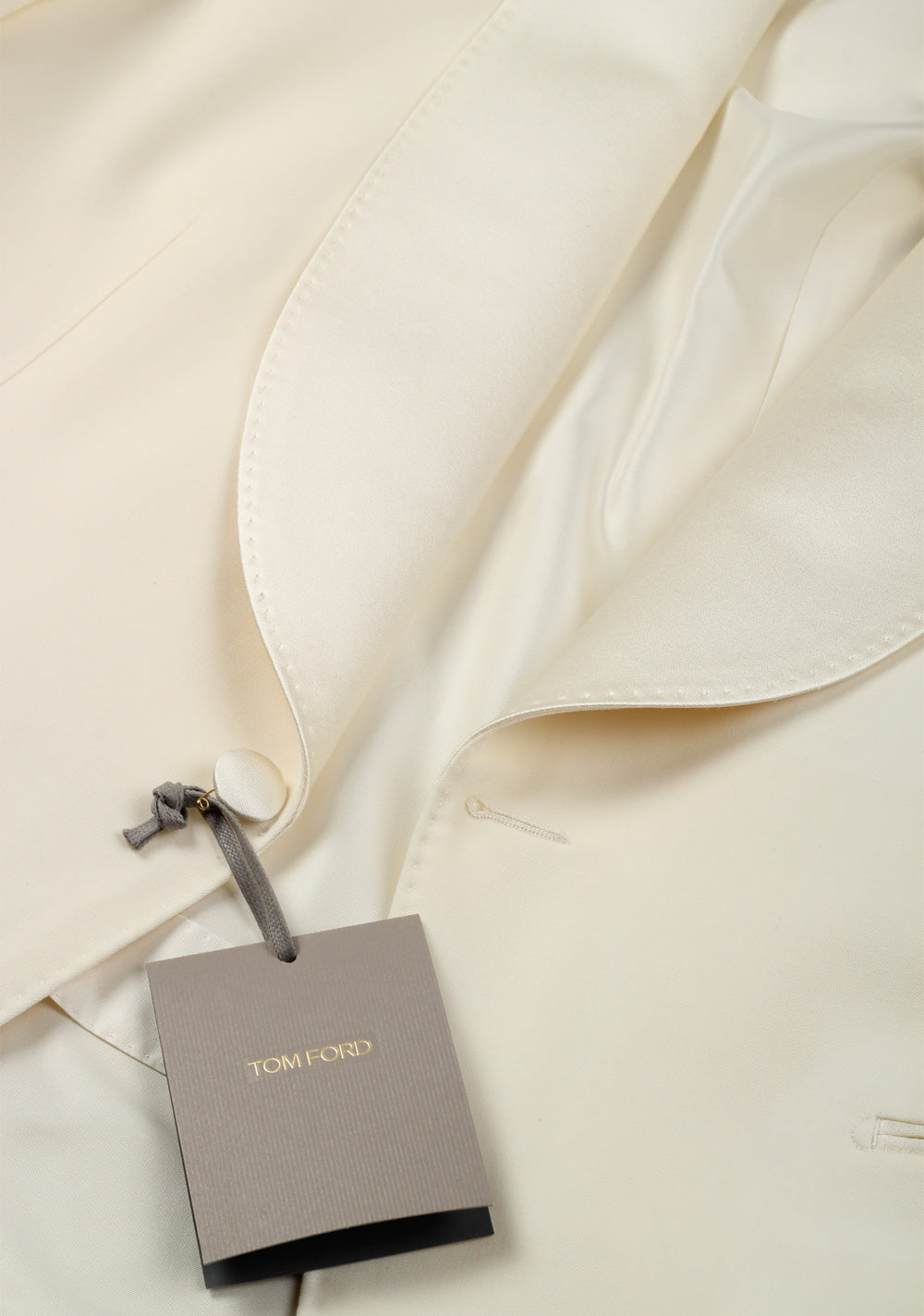 TOM FORD Shelton Ivory Sport Coat Tuxedo Dinner Jacket Size 50 / 40R U.S.