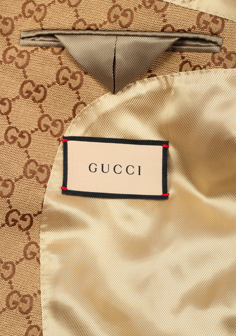 Gucci Beige GG Canvas Jacket Sport Coat