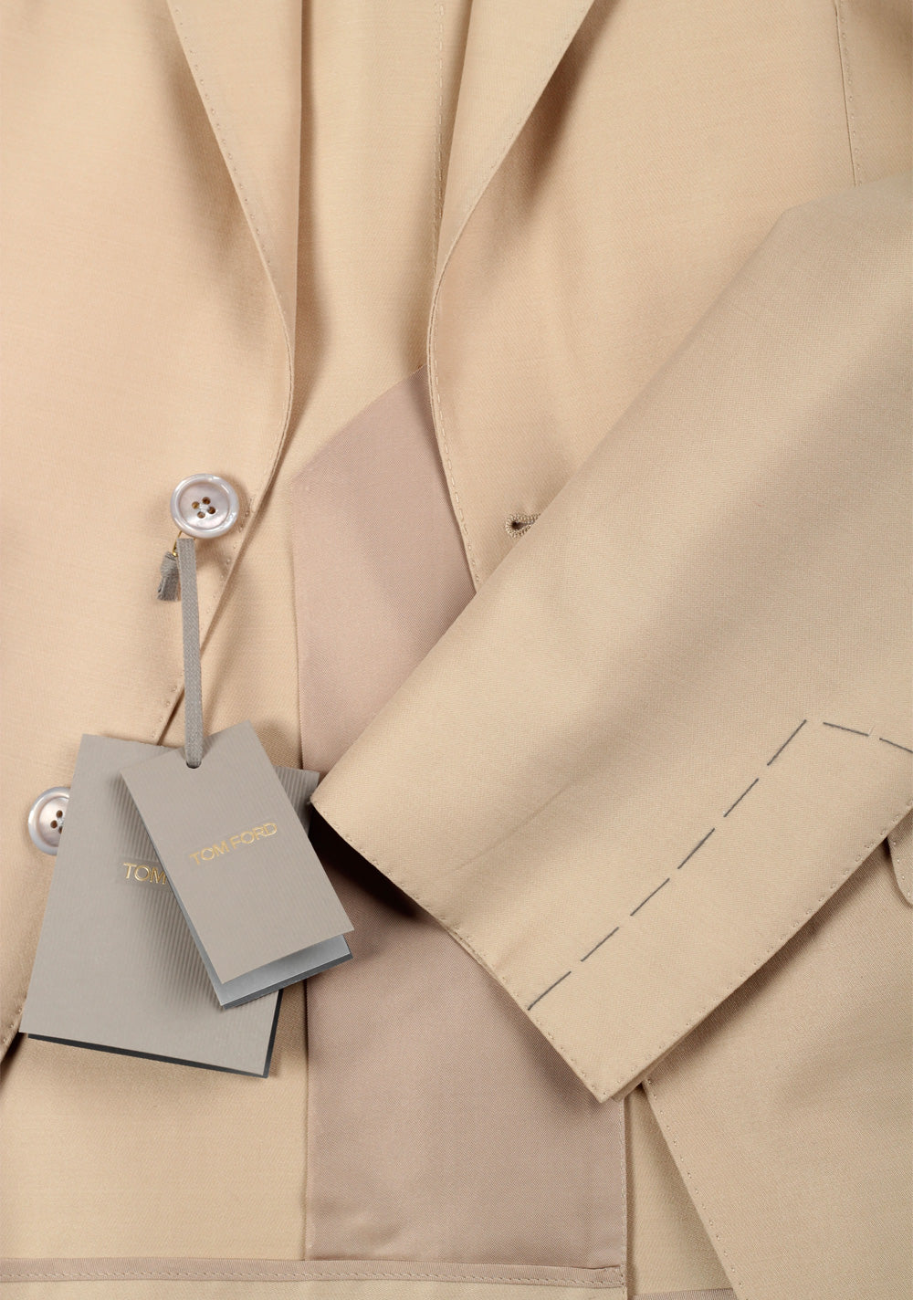TOM FORD Atticus Beige Sport Coat Size 46C / 36S U.S.