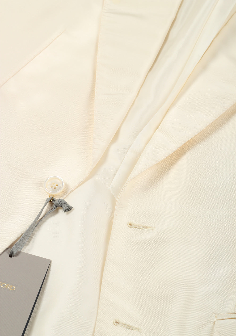 TOM FORD Shelton Silk Off White Sport Coat Size 46 / 36R U.S.