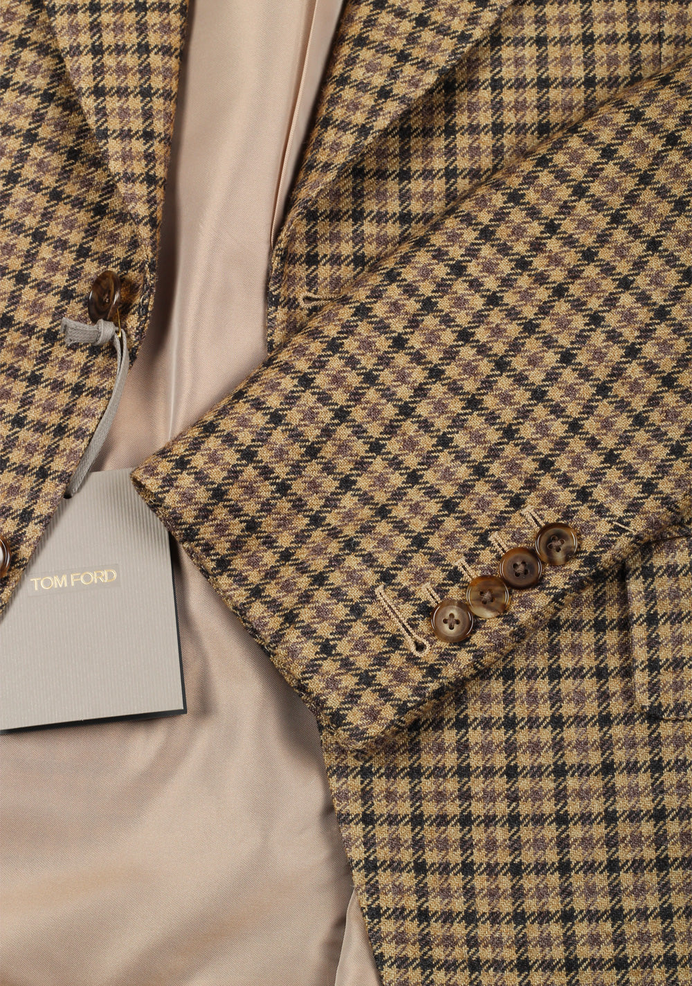 TOM FORD Atticus Checked Brown Sport Coat