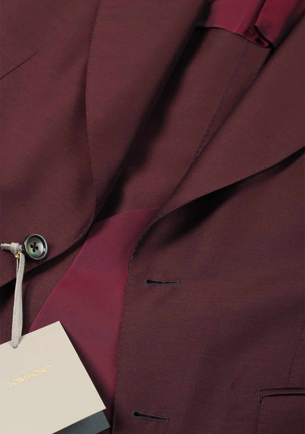 TOM FORD Atticus Aubergine Sport Coat Size 46 / 36R U.S.