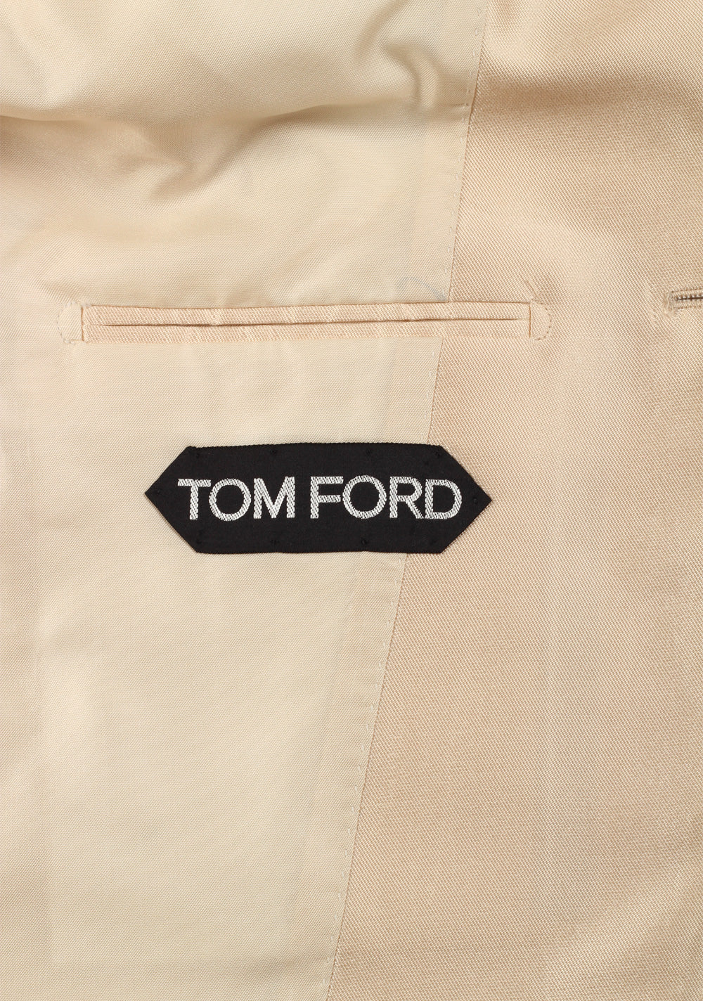 TOM FORD Atticus Champagne Silk Sport Coat Size 46 / 36R U.S.