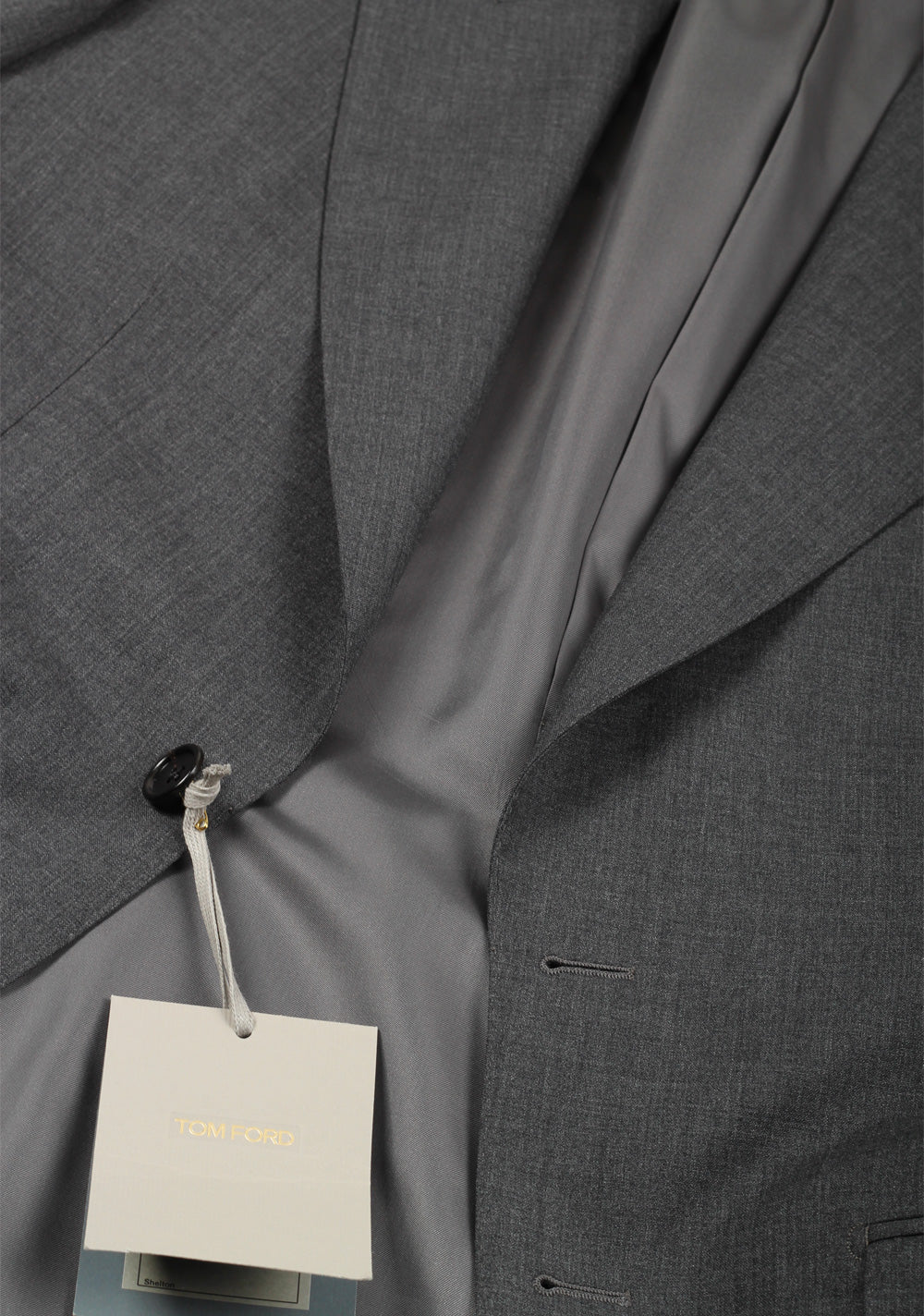 TOM FORD Shelton Gray Sport Coat Size 46 / 36R In Wool