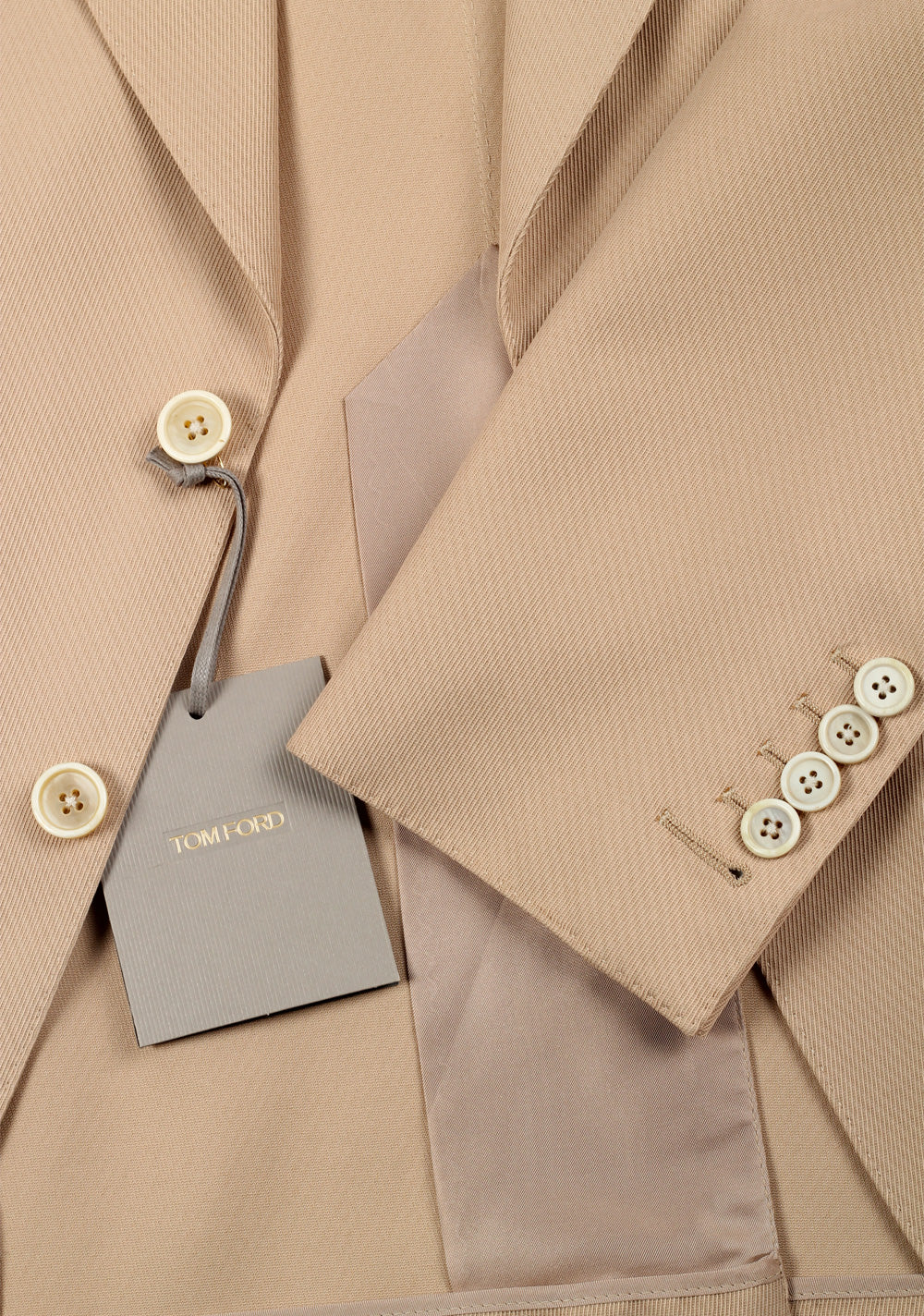 TOM FORD New Spencer Beige Sport Coat Size 46 / 36R U.S.