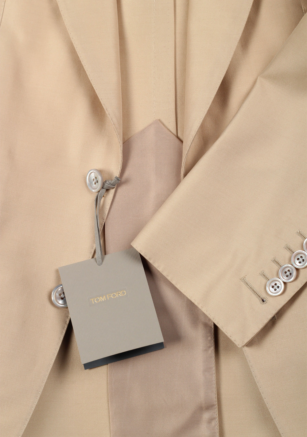 TOM FORD Atticus Beige Sport Coat Size 46 / 36R U.S.