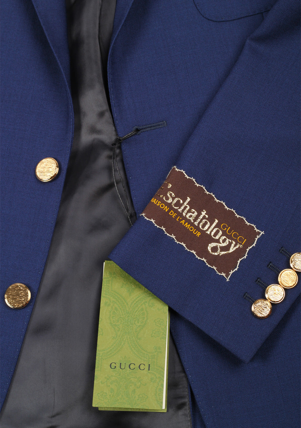 Gucci Blue Blazer Sport Coat Size 44 / 34R U.S.