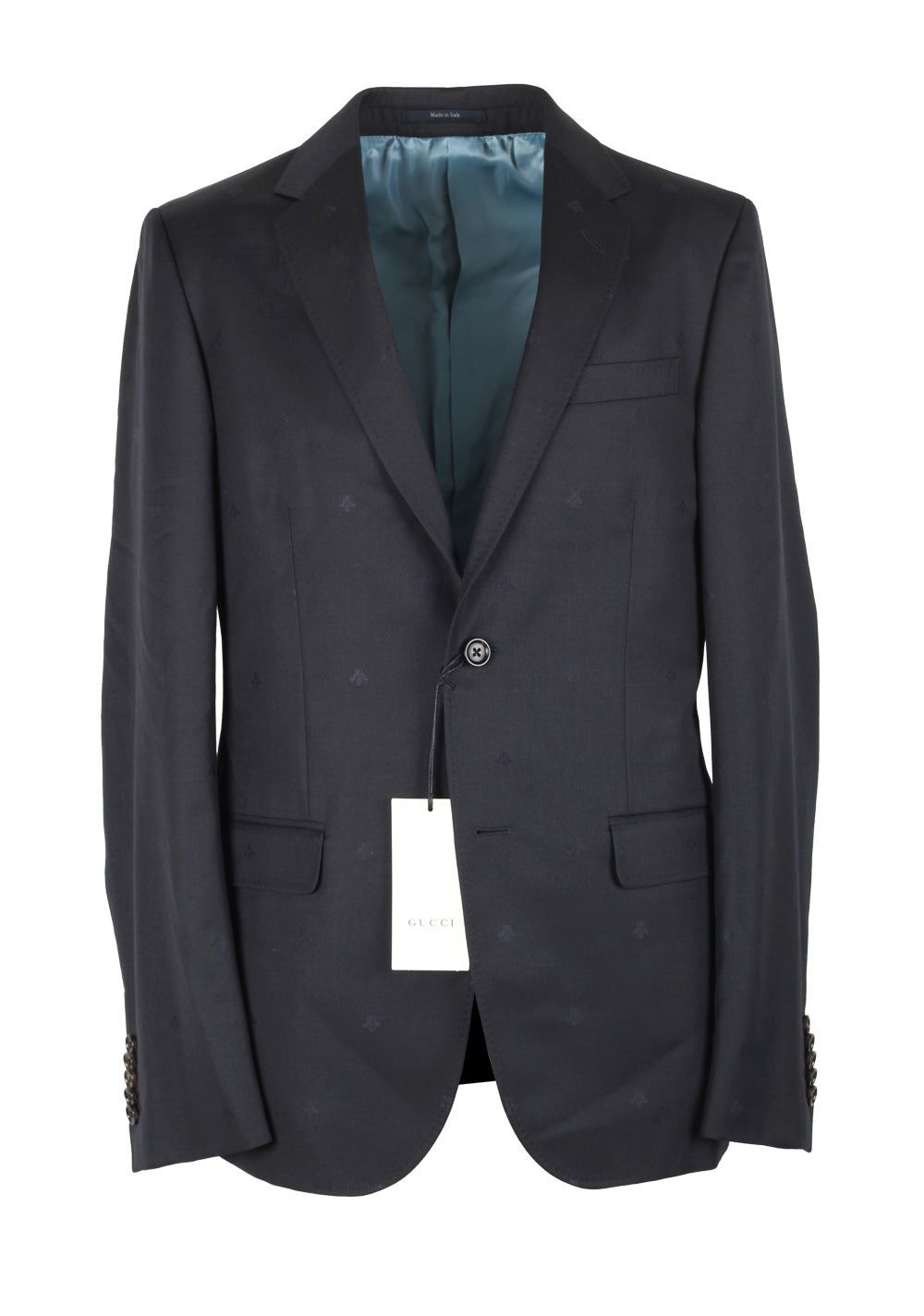 Gucci Blueish Gray Signature Bee Suit
