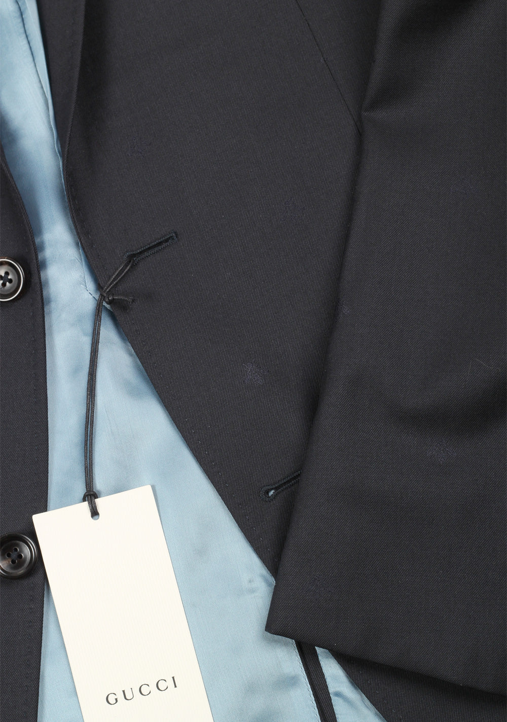 Gucci Blueish Gray Signature Bee Suit