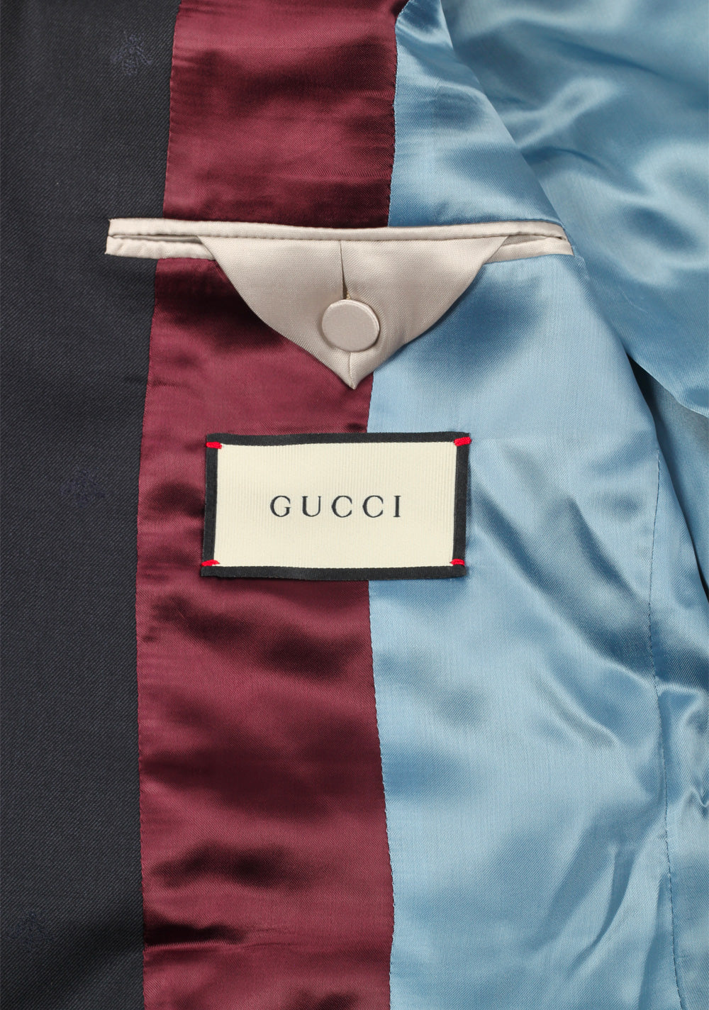 Gucci Blueish Gray Signature Bee Suit