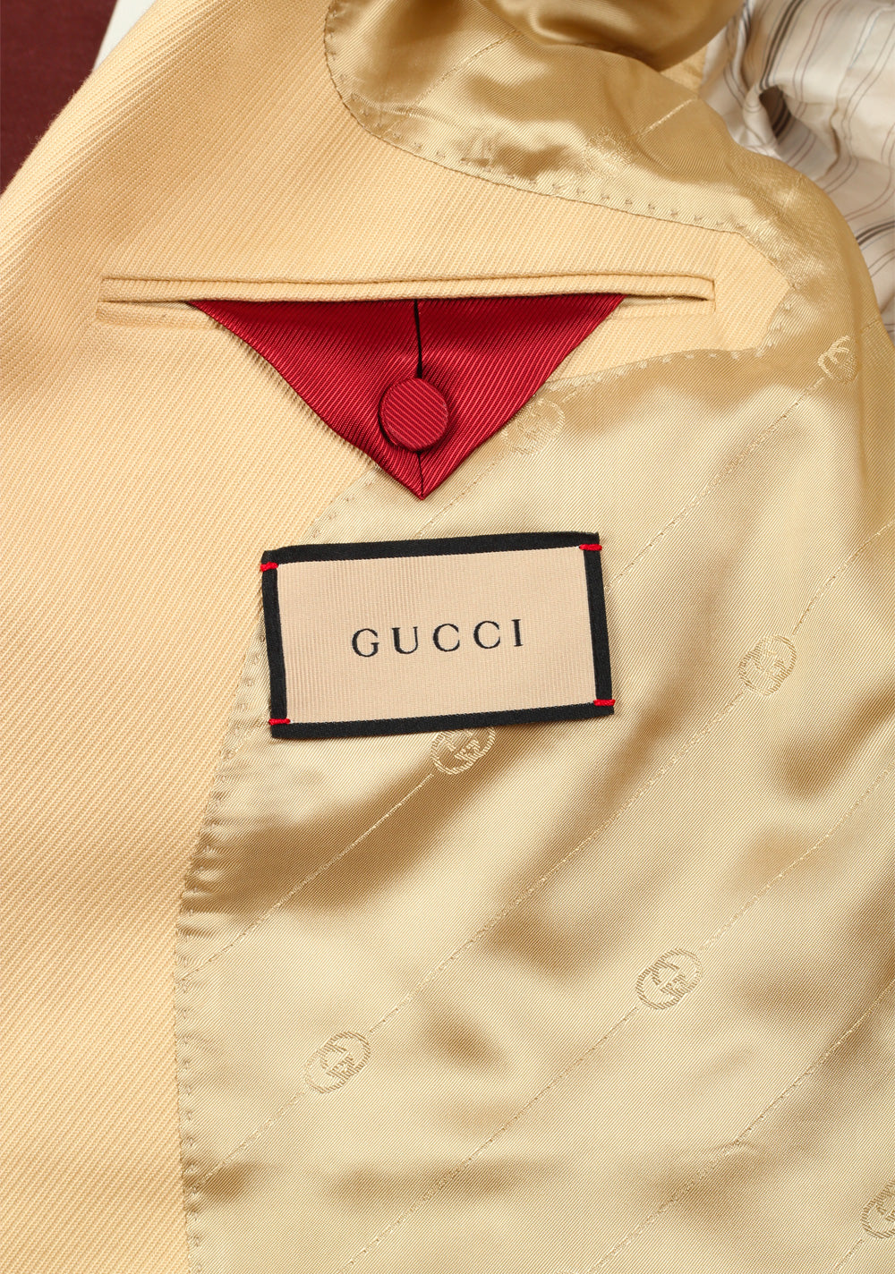 Gucci Cotton And Suede Tailored Signature Jacket Sport Coat
