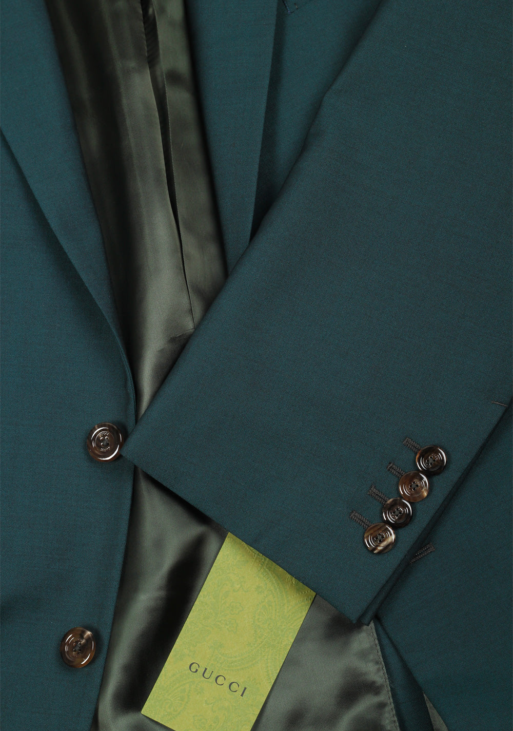 Gucci Green Signature Suit Size 54 / 44R U.S.