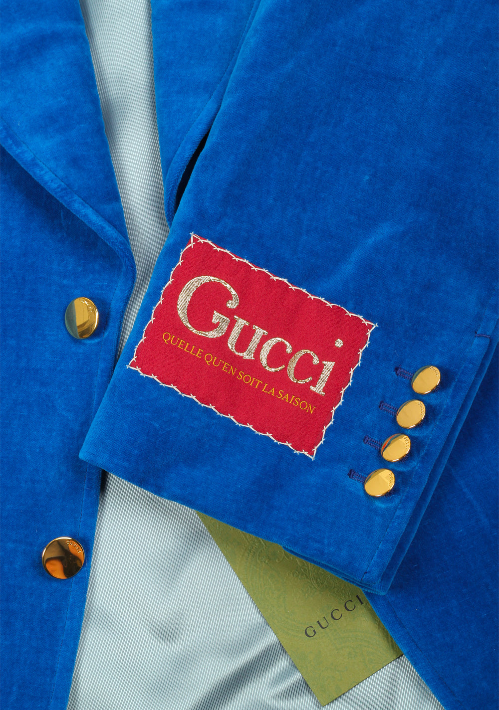 Gucci Blue Velvet Blazer Sport Coat Size 54 / 44R U.S.