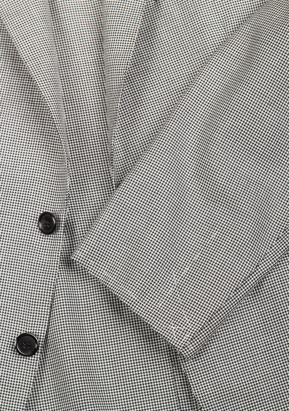 Brioni Condotti Black / White Sport Coat Size 52 / 42R U.S. In Silk Blend