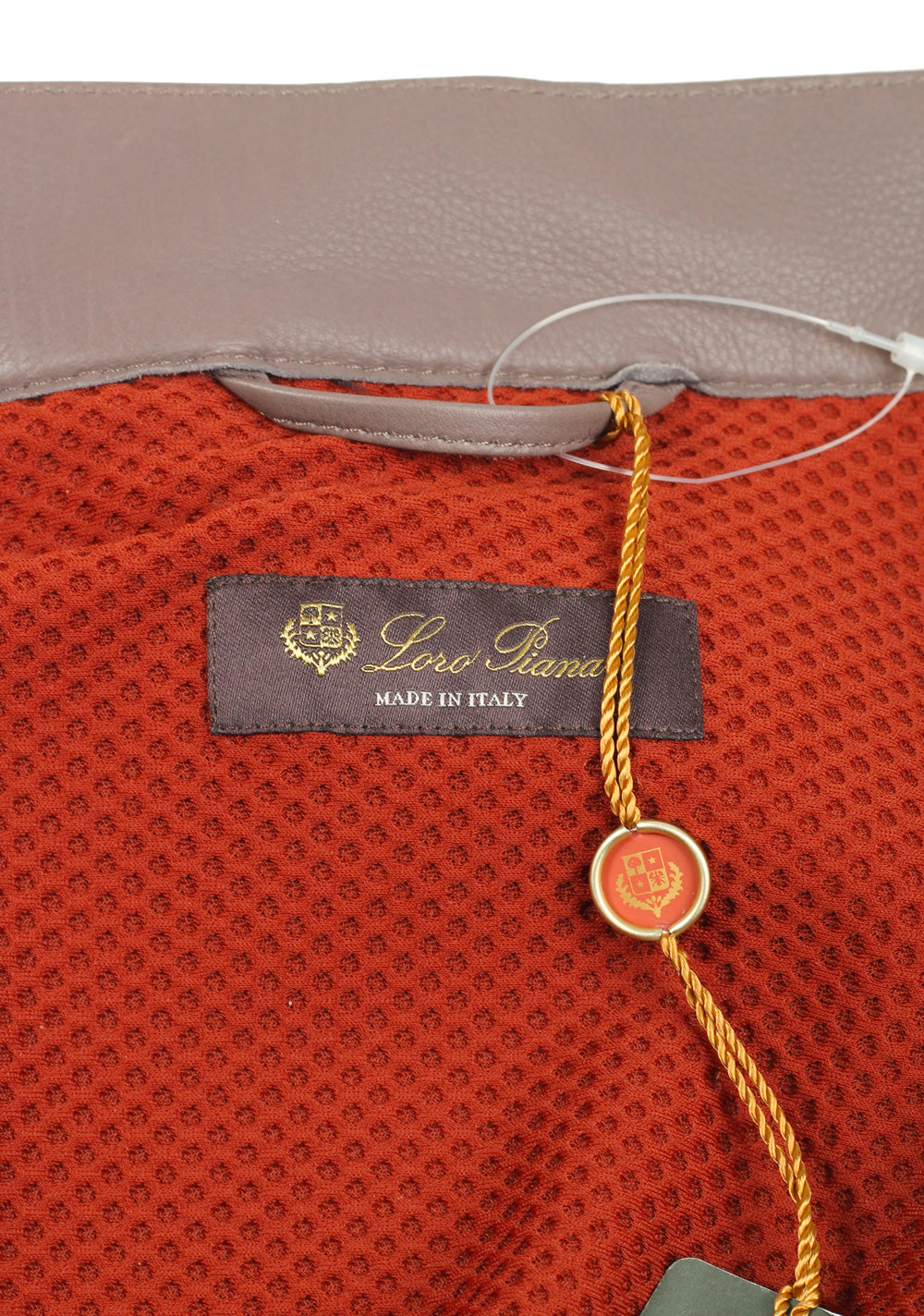 Loro Piana Taupe Leather Coat