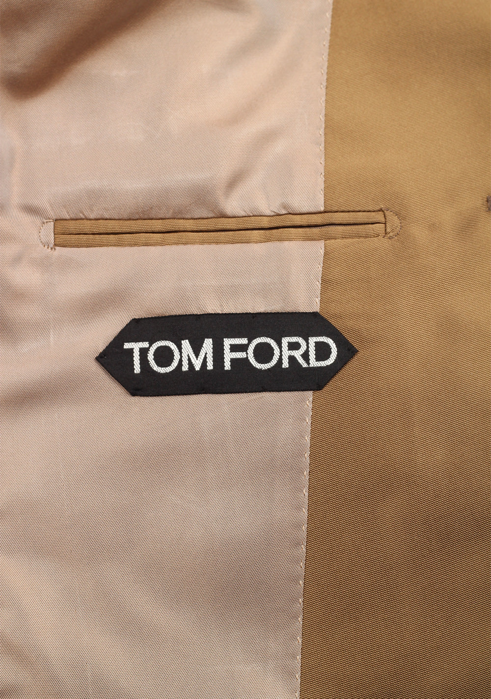 TOM FORD Atticus Beige Silk Sport Coat Size 46 / 36R U.S.