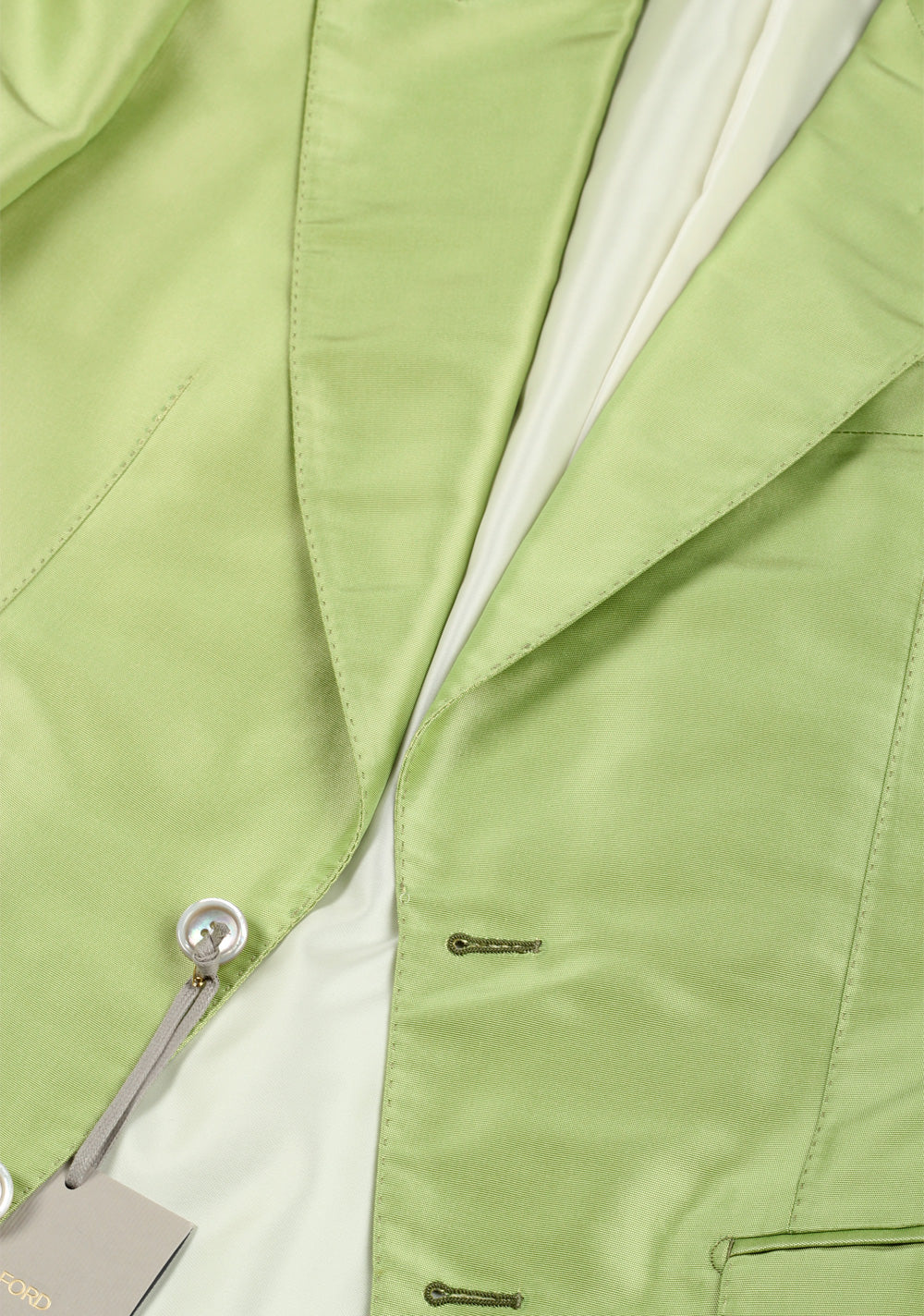 TOM FORD Basic Base M Silk Green Suit Size 46 / 36R U.S.