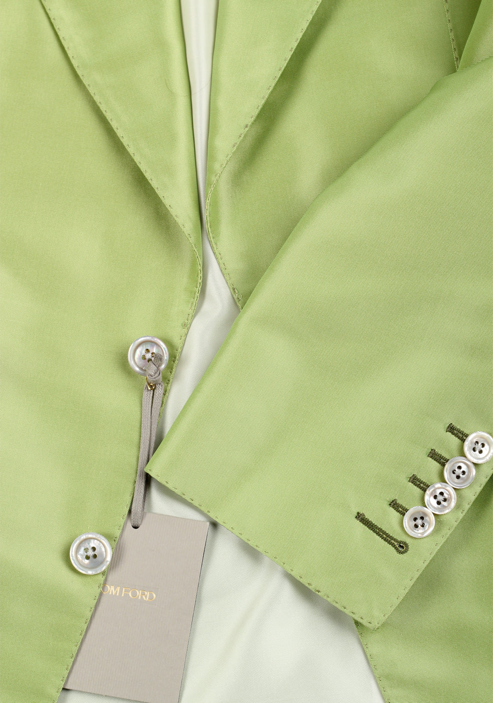 TOM FORD Basic Base M Silk Green Suit Size 46 / 36R U.S.