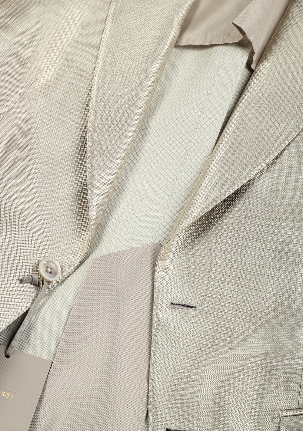 TOM FORD Atticus Silver Suit Size 46 / 36R U.S.
