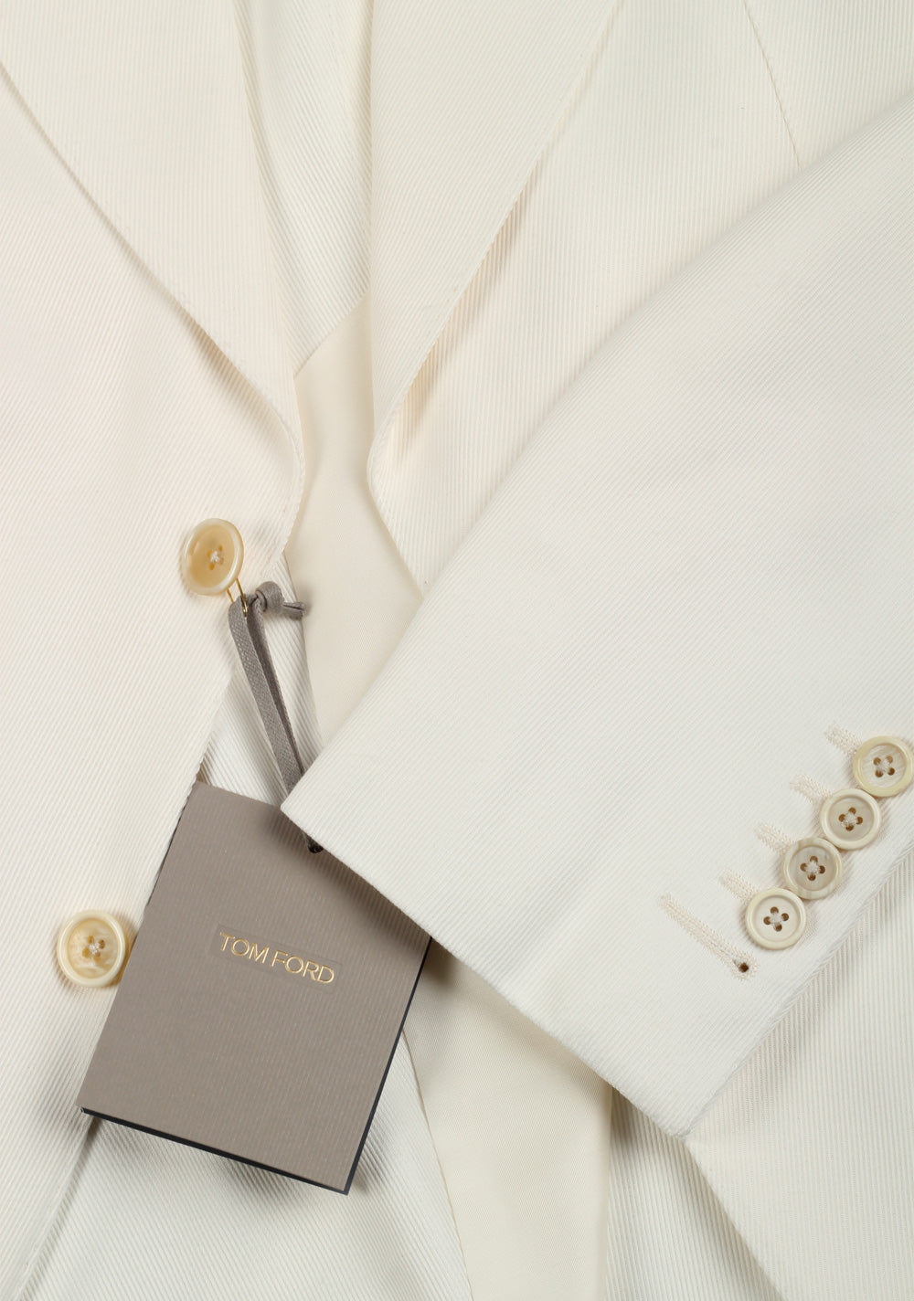 TOM FORD Atticus Off White Suit Size 46 / 36R U.S.