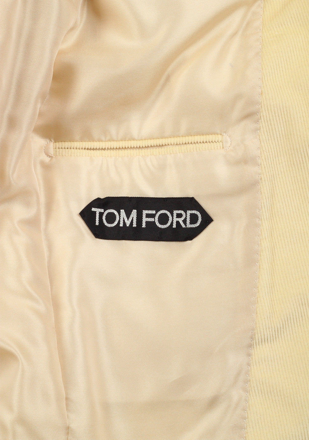 TOM FORD Atticus Sand Corduroy Suit Size 46 / 36R U.S. In Cotton Linen