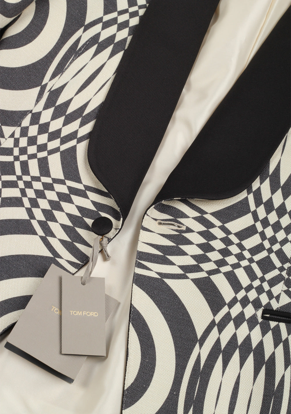 TOM FORD Buckley Black White Tuxedo Dinner Jacket Size 50 / 40R U.S.