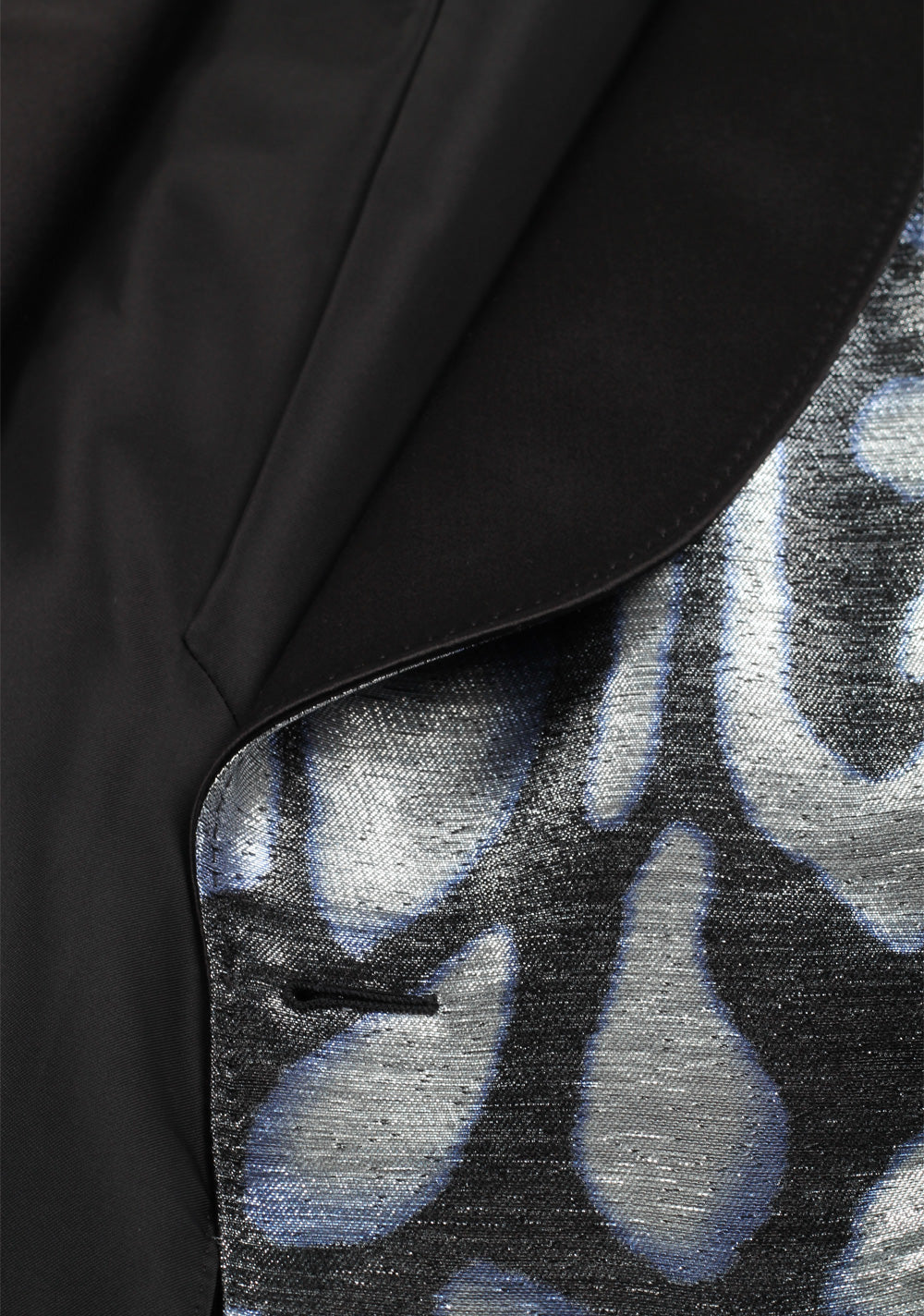 TOM FORD Atticus Silver Blue Black Tuxedo Dinner Jacket Size 50C / 40S U.S.