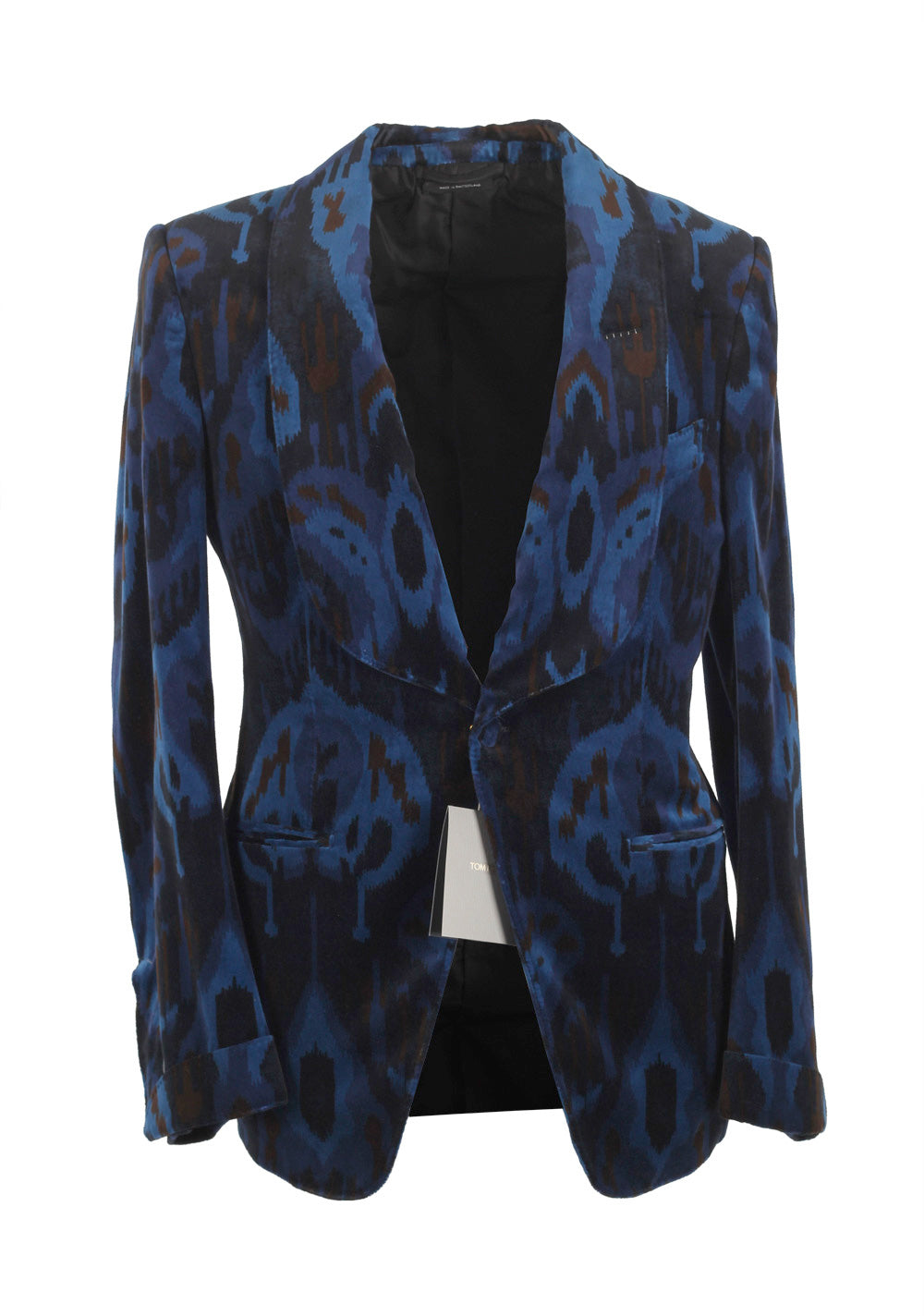 TOM FORD Alexander Blue Black Cocktail Tuxedo Dinner Jacket