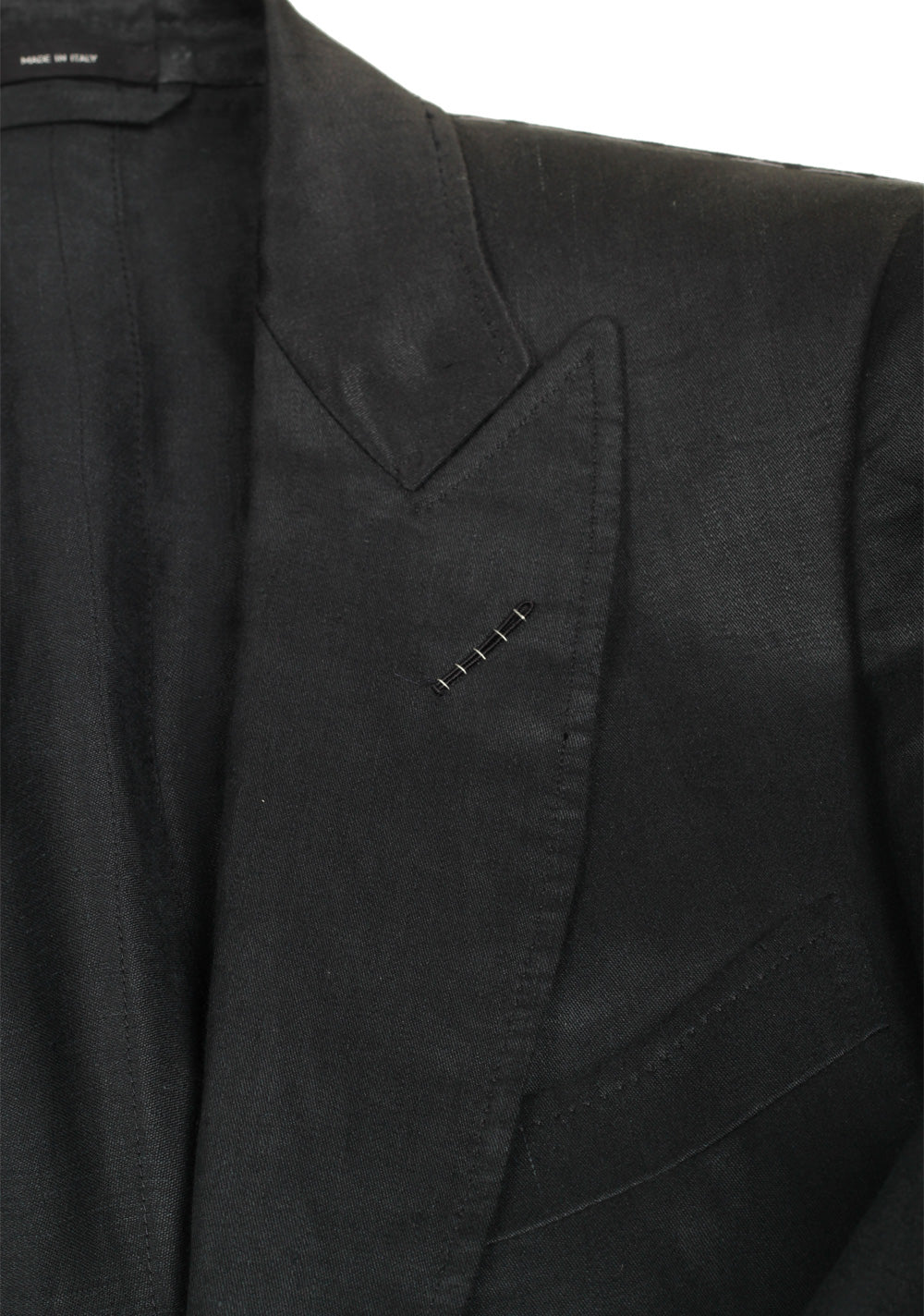 TOM FORD O'Connor Black Sport Coat Size 48 / 38R U.S. In Linen