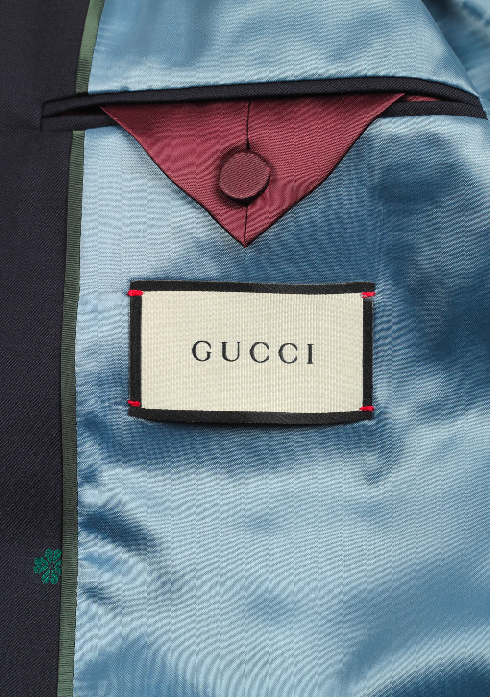 Gucci Blue GG Signature Blazer Sport Coat Size 52 / 42R U.S.