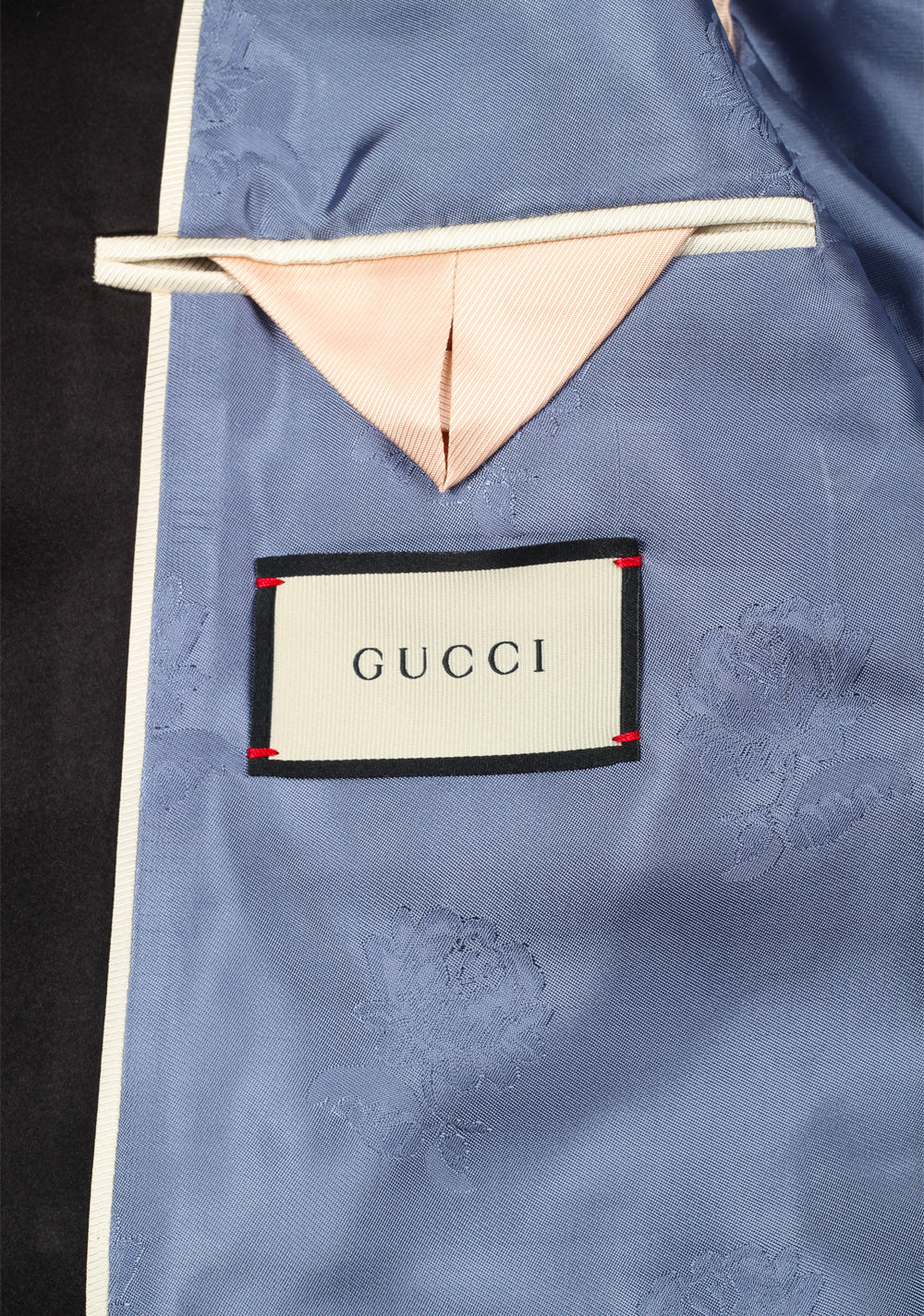 Gucci Blue Signature Mohair Wool Tuxedo