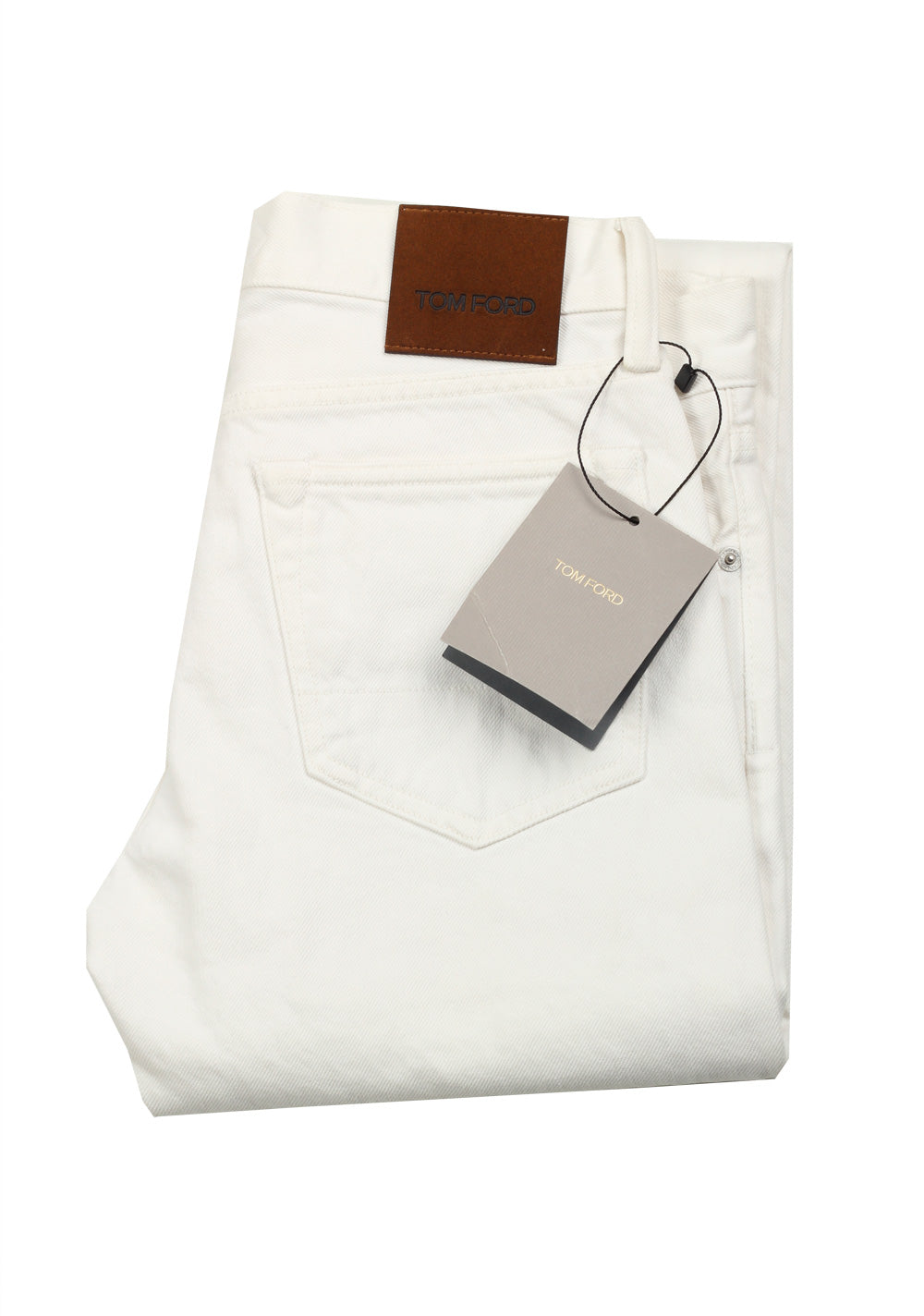 TOM FORD Off White Straight Fit Jeans TFD002