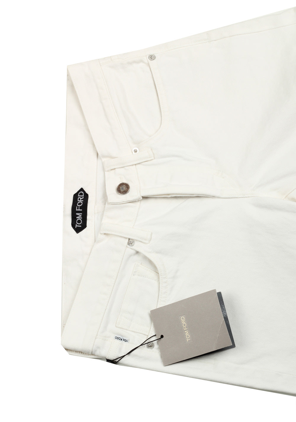 TOM FORD Off White Straight Fit Jeans TFD002