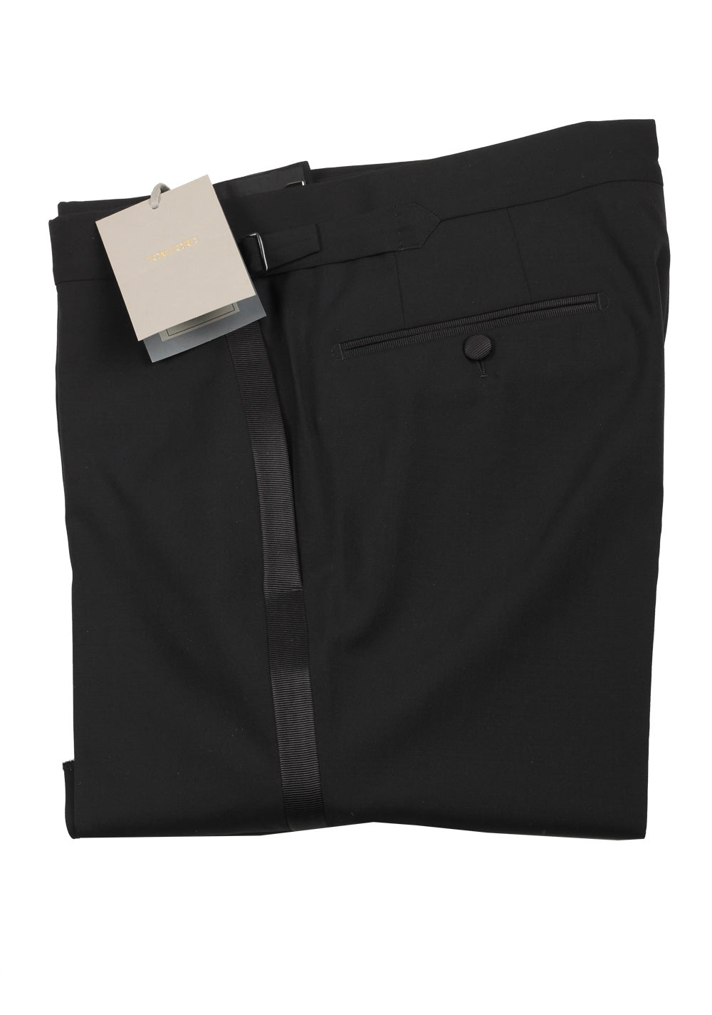 TOM FORD Black Cocktail Tuxedo Trousers