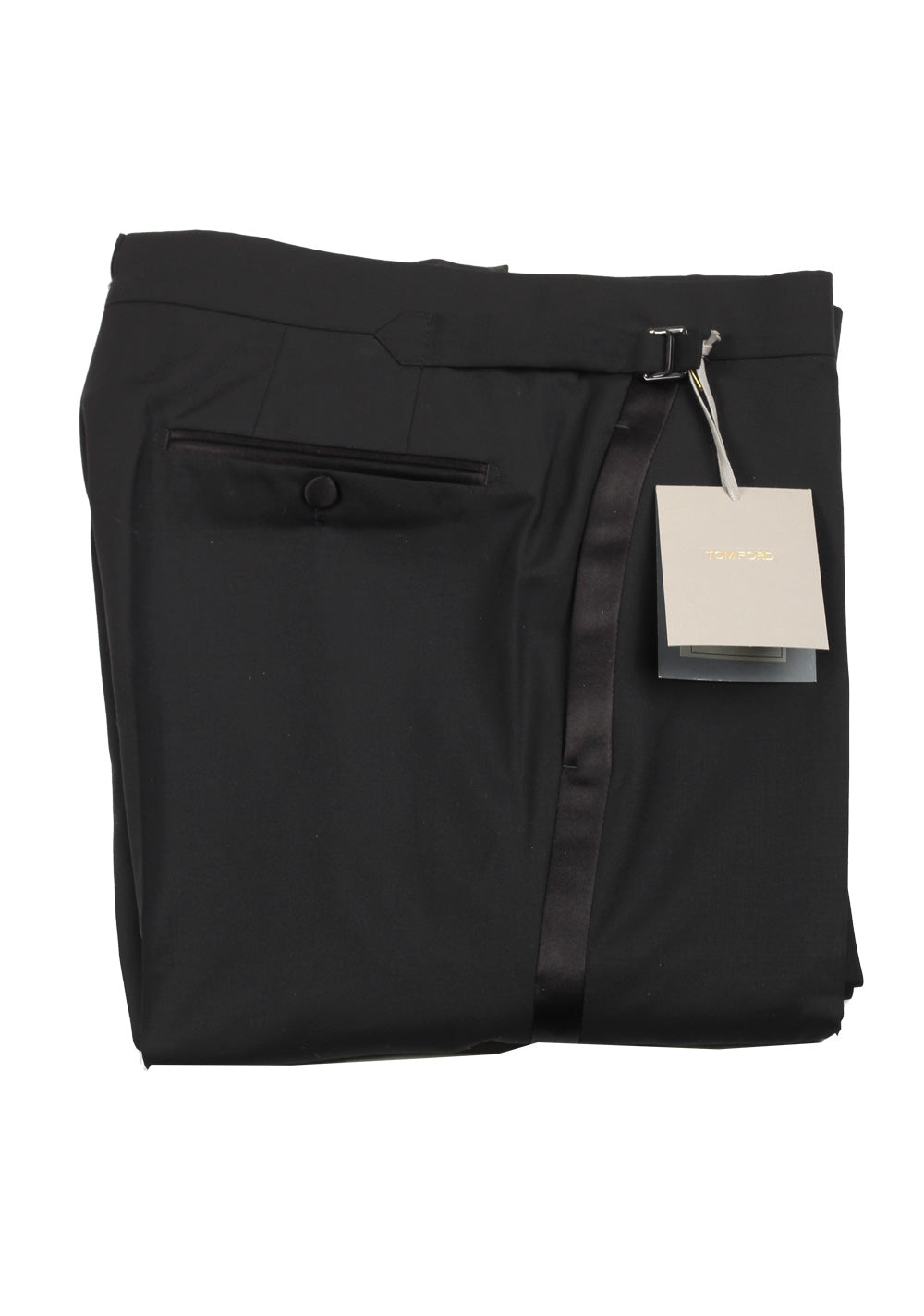 TOM FORD Black Cocktail Tuxedo Trousers