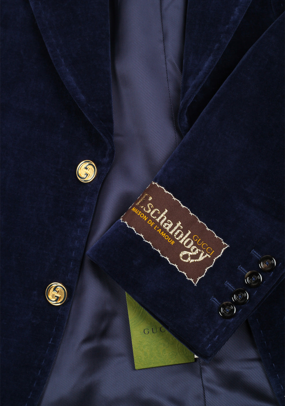 Gucci Blue Velvet Blazer Sport Coat