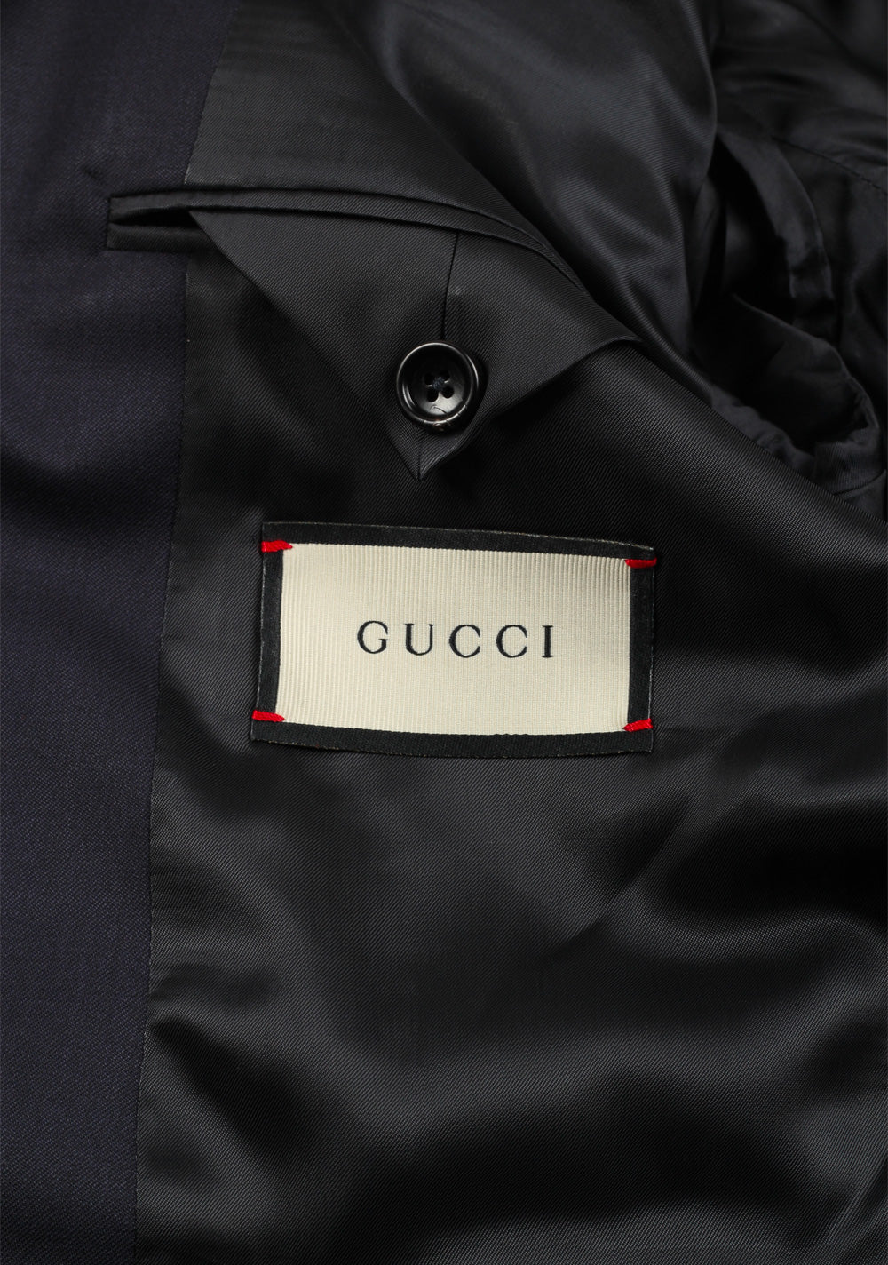 Gucci Blue Signature Suit Size 46C / 36S U.S. In Wool